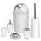 Eggracks 6 Pcs Bathroom Accessories Set including Soap Dispenser | Toothbrush Holder | Tumbler | Soap Dish | Toilet Cleaning Brush and Trash Can